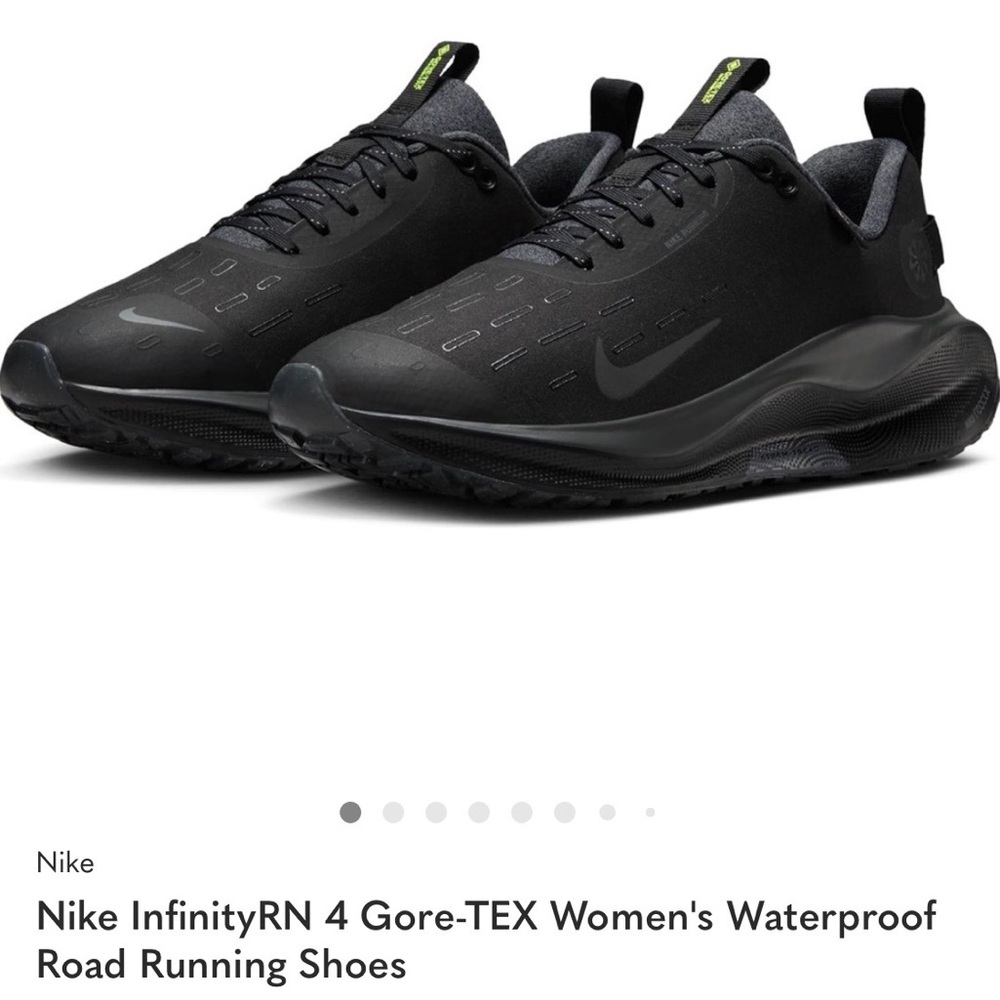 Nike InfinityRN 4 Women's Black Waterproof Shoes